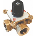 Τρίοδη Ορειχάλκινη Βάνα με Εσωτερικό Σπείρωμα