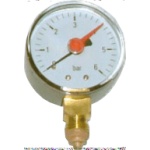 Μανόμετρο Κάθετο με Κόκκινη Ένδειξη