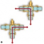 Τρίοδη βάνα εκτροπής “Θέρμανσης” DN25 με μοτέρ - Image 2