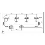 Ορειχάλκινος μονωμένος συλλέκτης διανομής για τους υδραυλικούς σταθμούς “Regumat” DN 25 - Image 3