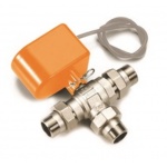 Τρίοδη βάνα εκτροπής υψηλών θερμοκρασιών “Solar” με μοτέρ & ρακόρ